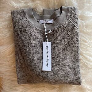 Perfectwhitetee Ziggy sweatshirt, mushroom, nwt